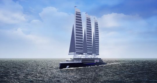 Le concept de paquebot SilenSeas intègre les gréements Aeol Drive et la Solid Sail