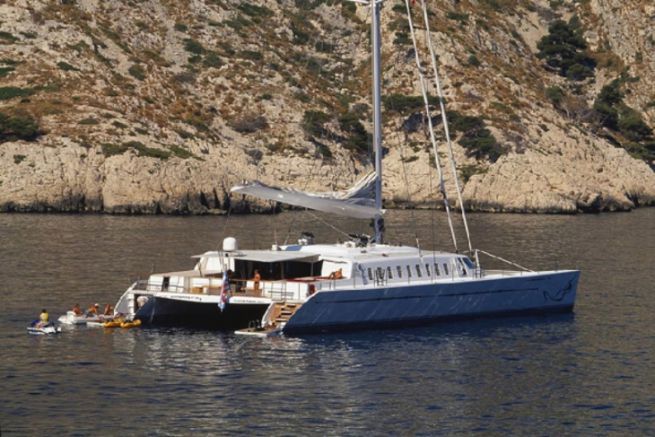 Lire l'article Lady Barbaretta, catamaran de 105 pieds dessiné par Dominique Presles