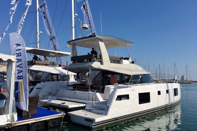 Stand Bavaria Catamarans sur le Salon du Multicoque de la Grande-Motte