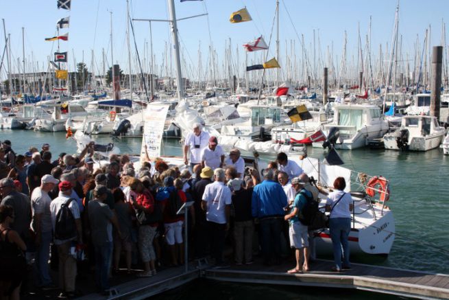 Des visiteurs moins nombreux au Grand Pavois en 2019, mais prsents pour accueillir le Damien restaur