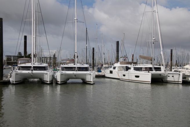 Le port de La Rochelle accueille rgulirement les bateaux prts  livrer des chantiers no-aquitains