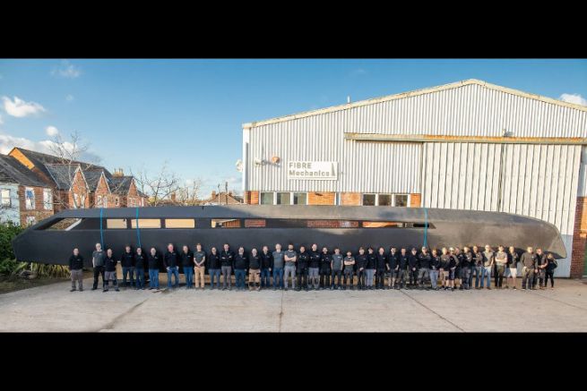 Coque du premier Gunboat 80