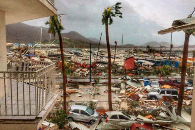 Saint-Martin aprs le passage du cyclone Irma