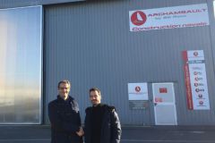 Jean-Charles Thomas, repreneur du chantier Archambault by BG Race, avec Louis Burton, l'ancien propritaire.