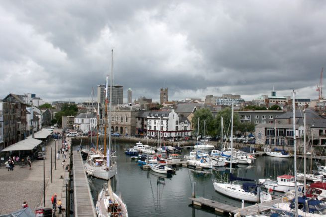 Le port de Plymouth au Royaume-Uni