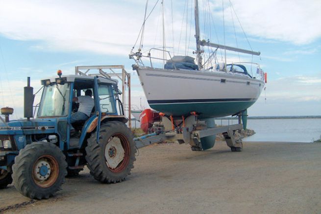 Sortie d'eau au port à sec Pierre à l'oeil à Paimboeuf