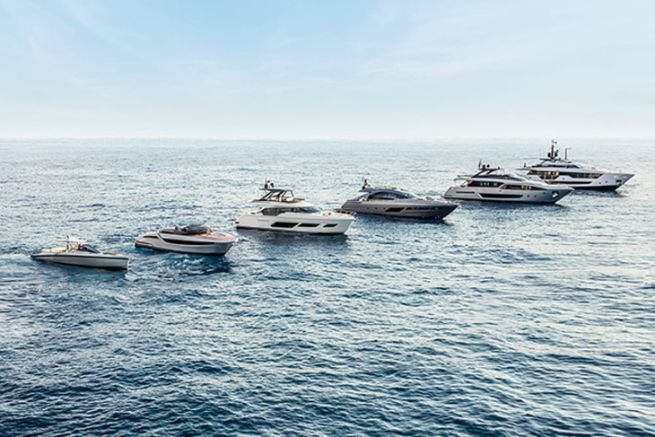 Panorama des bateaux construits par le groupe Ferretti