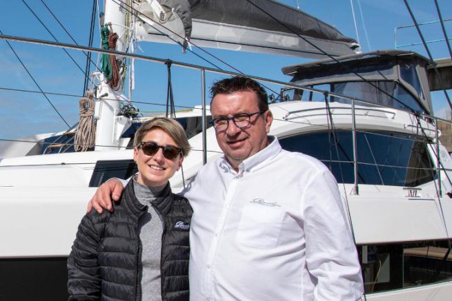 Anna Nowotarska, nouvelle directrice commerciale export avec Gilles Wagner, PDG de Privilge Marine