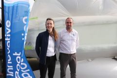 S�bastien DAVID, fondateur de Kerboat Services et Marie-Eug�nie NICOLAS, Business Developer Spray Protec.