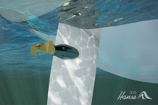 Hanse E-Motion Rudder